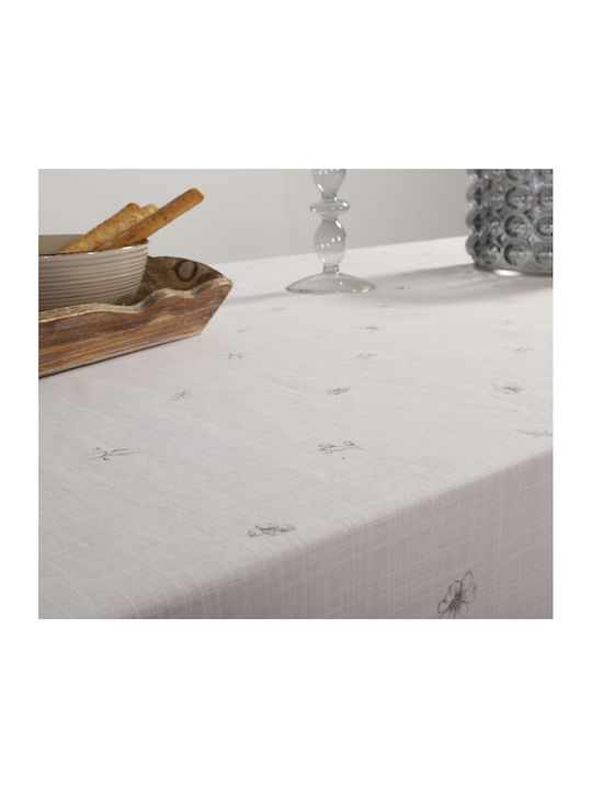 Nef-Nef Homeware Τραπεζομάντηλο Βαμβακερό Serena Ecru 150x300εκ.