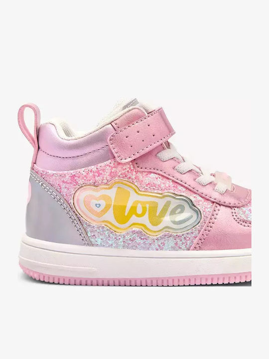 Kinder Sneakers Hoch Rosa