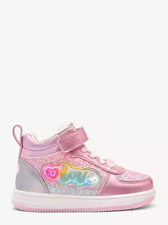 Kinder Sneakers Hoch Rosa