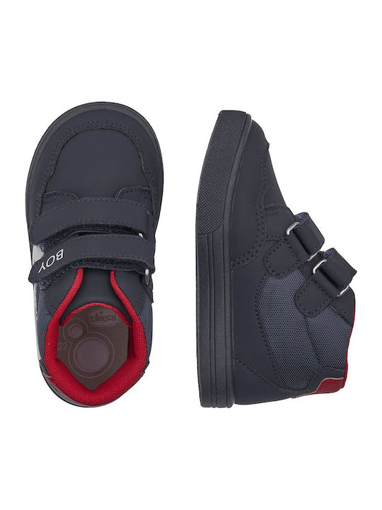 Falafel Kids Sneakers High with Scratch Blue