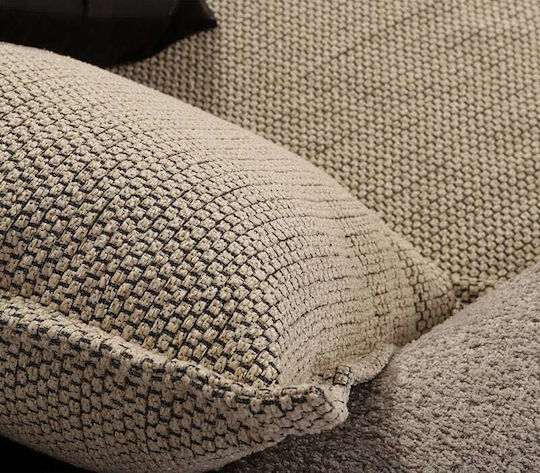 Nef-Nef Homeware Μαξιλάρι Καναπέ Home από Βελούδο Mocca 50x50εκ.