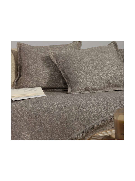 Nef-Nef Homeware Sofa-Kissen Home Aus Samt Ecru 50x50cm