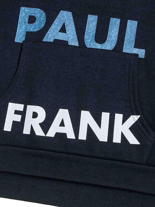 Kids Sweatshirt with Hood and Pockets Navy Blue