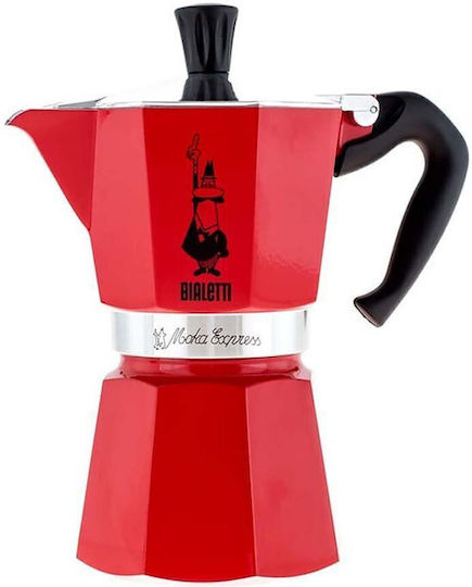 Bialetti Stovetop Espresso Pot Red