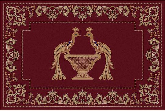 Isexan Orthodoxia Covor Bisericesc Rotund Roșu 40-2020-4000