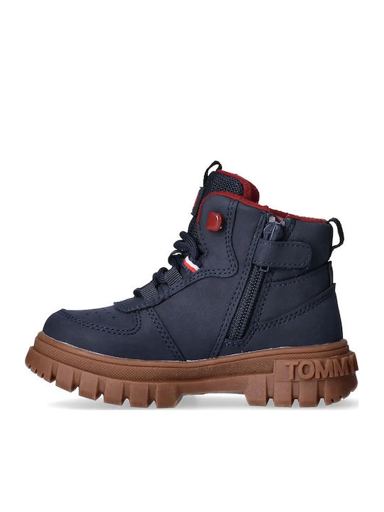 Kids Boots with Zipper Blue