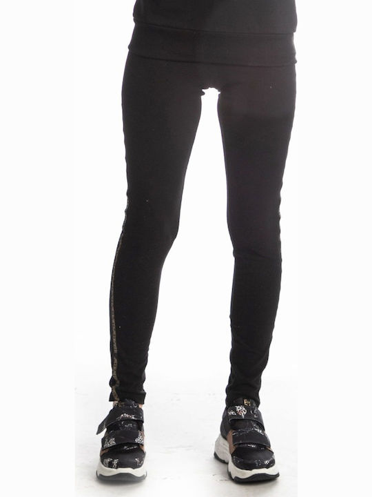 Γυναικείο Μακρύ Κολάν Black / Gold
