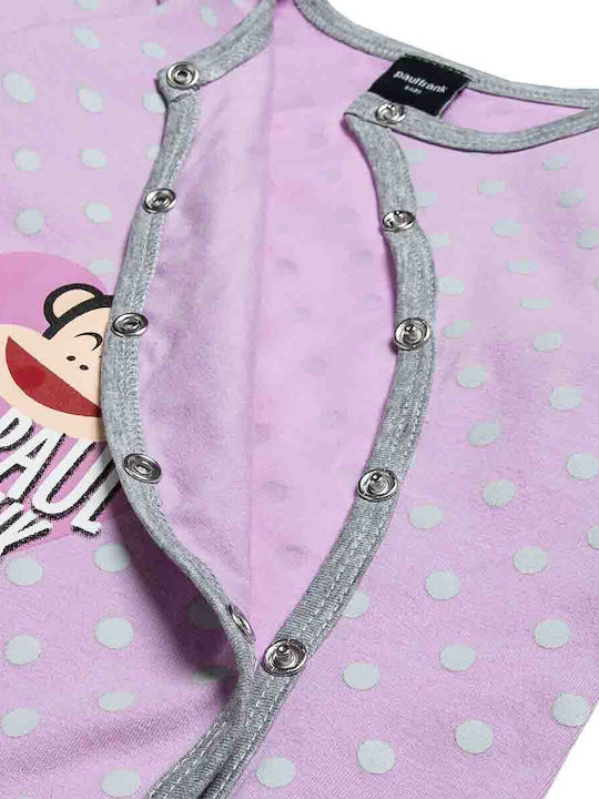 Paul Frank Baby Bodysuit Long-Sleeved Lilac