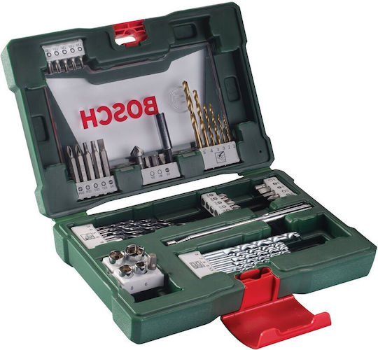 Bosch V-line Set of 48 Drills with Hexagonal Shank for Metal, Masonry and Wood