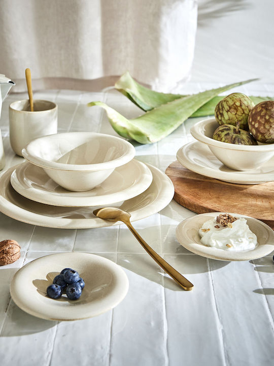 Butlers Bon Ton Πιάτο Ζυμαρικών Κεραμικό Μπεζ με Διάμετρο 22cm