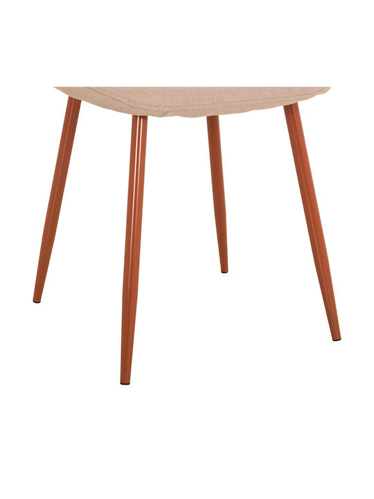 Leonardo Stühle Speisesaal Beige 4Stück 45x47x87cm