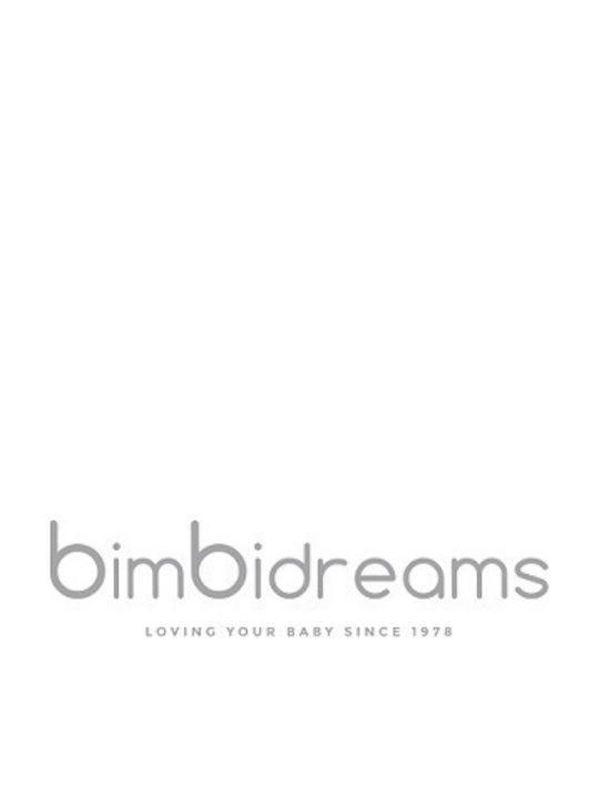 Bimbidreams Βρεφική Κάπα-Μπουρνούζι με Κουκούλα Dafne Λευκό-ροζ 100x100εκ.