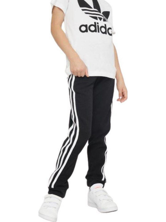 Παιδικό Παντελόνι Φόρμας Μαύρο Essentials 3-Stripes