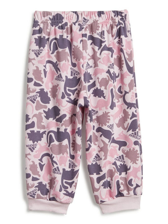 Kids Sweatpants Set Pink 2pcs