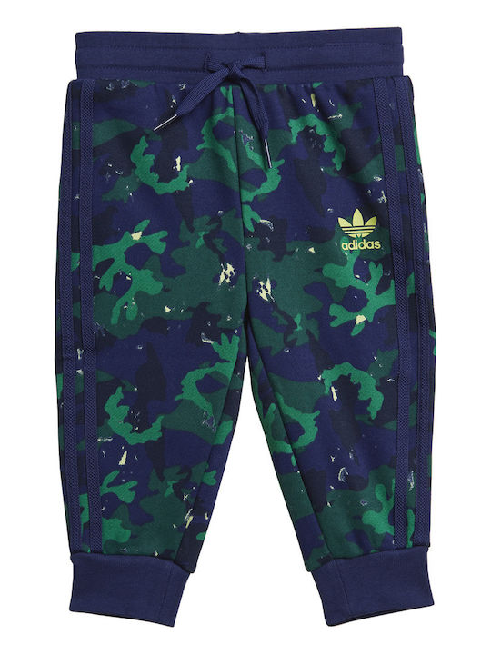 Kids Sweatpants Set Blue 2pcs Crew