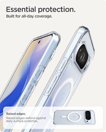 Spigen Ultra Hybrid MagSafe Back Cover Plastic / Silicone 2mm Clear/White (Google Pixel 10 Pro XL)