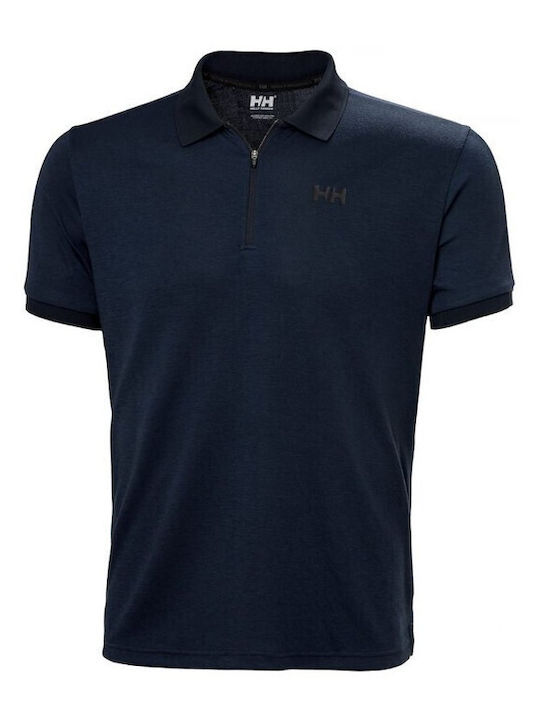 Men's Short Sleeve Blouse Navy Blue