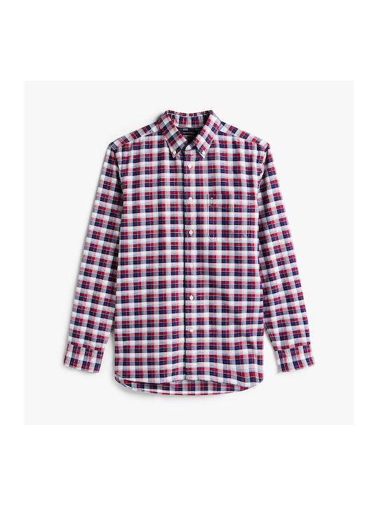 Long-sleeved Shirt Checked Regatta Red