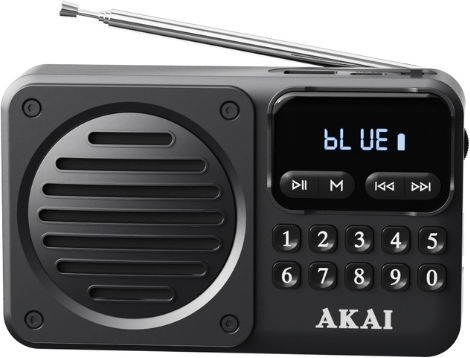 Akai Proffesional APR-300 Retro Ραδιοφωνάκι με Bluetooth και USB Μαύρο