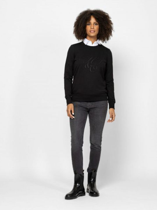 Women's Blouse Cotton Long Sleeve Black