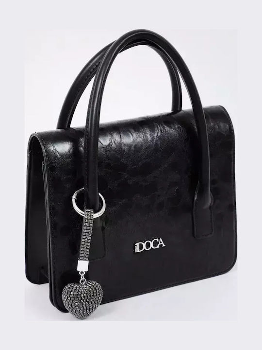Doca Schlüsselanhänger Bag Charm Schwarz 81897