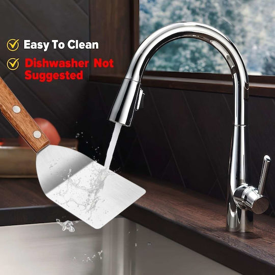 Uncle George Spatula Stainless Steel 18cm