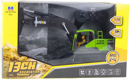 Huina Toys Τηλεκατευθυνόμενος Εκσκαφέας Πράσινο