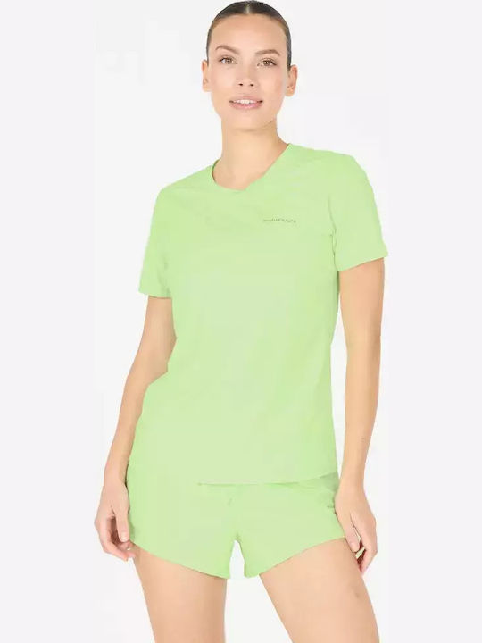 Damen T-Shirt Schnell trocknend Grün
