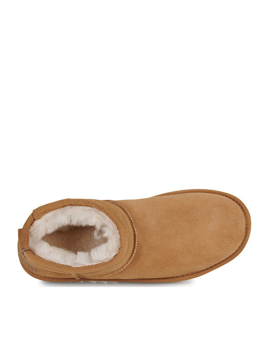 Stiefeletten Damen Tan
