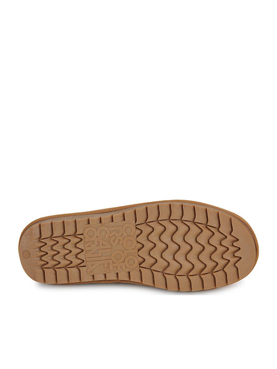 Stiefeletten Damen Tan