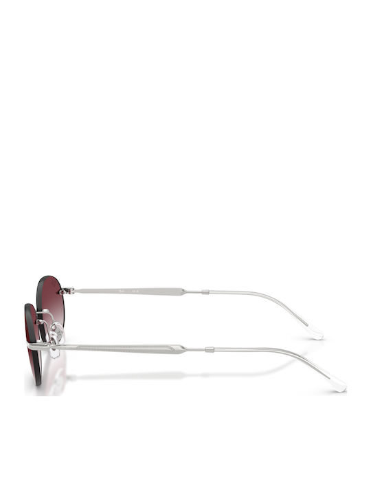 Ray Ban Γυναικεία Γυαλιά Ηλίου με Ασημί Μεταλλικό Σκελετό και Κόκκινο Ντεγκραντέ Καθρέφτη Φακό RB3767 003/8H