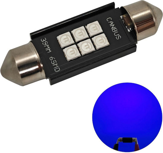 C5w C10w LED Birne Sv8.5 12-24V Canbus 39mm Bläue