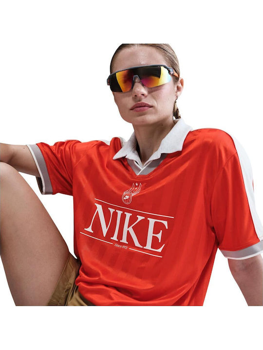 Damen Sport Oversized T-Shirt Rot