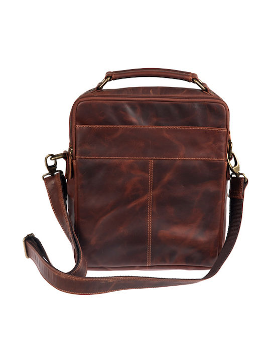 Leather Men's Bag Shoulder / Crossbody Brown