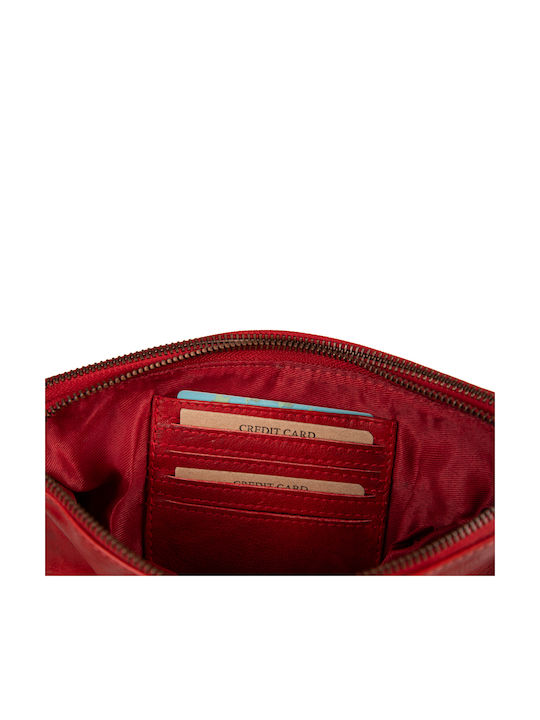 Leather Men's Bag Shoulder / Crossbody Red