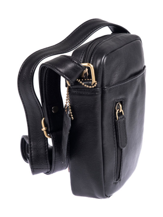 Leather Men's Bag Shoulder / Crossbody Black