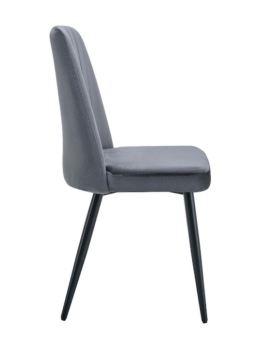 Zatara Kitchen Metallic Chair Grey 48x51x48cm