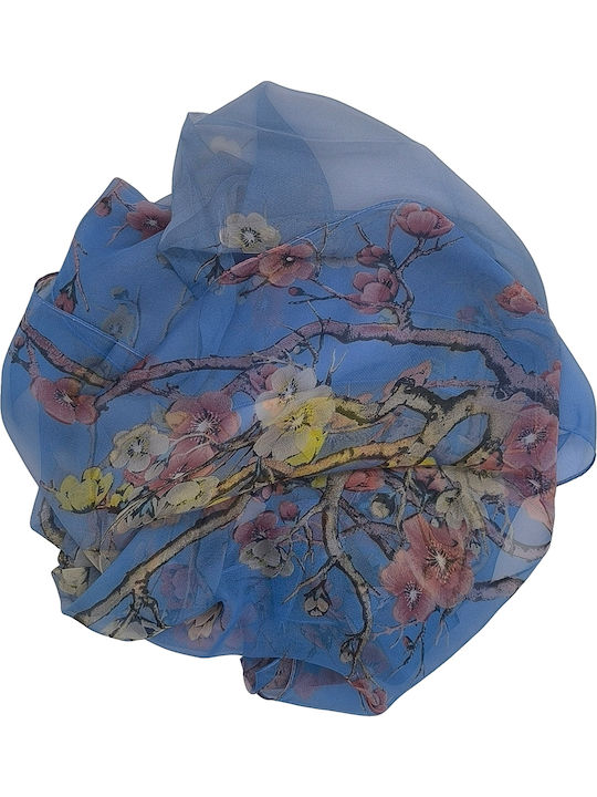 Gift-Me Women's Silk Scarf Blue Gift-Me Women's Silk Scarf Blue