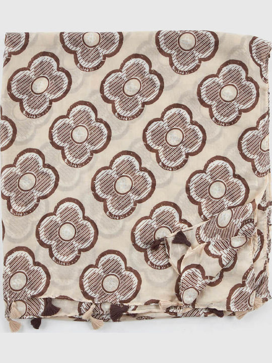 Verde Damen Schal Beige