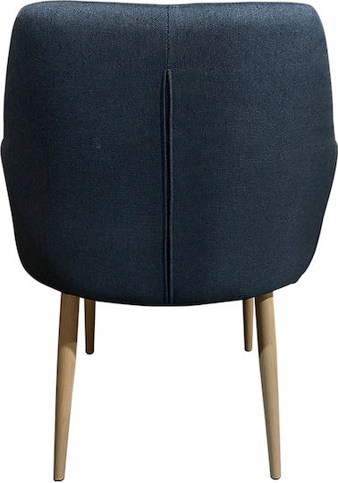 Luzia Scaune Sala de mese Grey/Natural 1buc 57x60x78buc