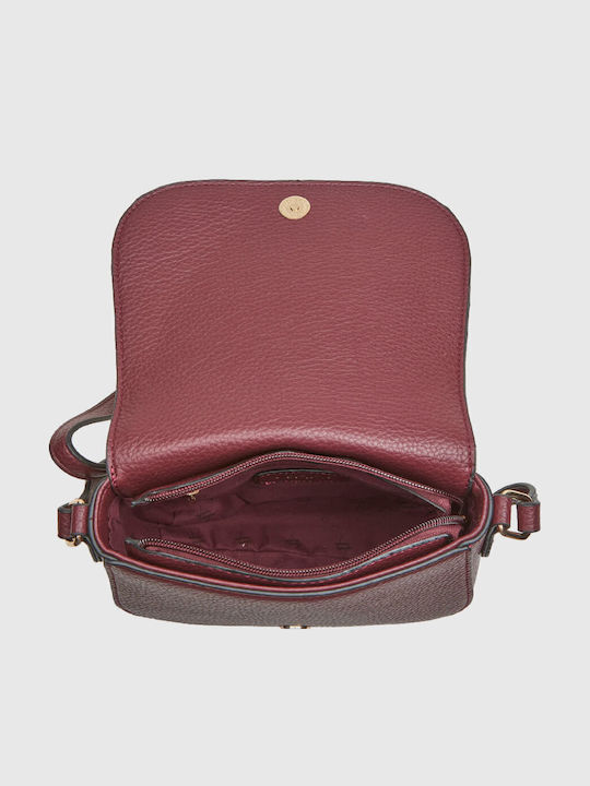 Damentasche Crossbody Schulter Burgundische Textur & Design