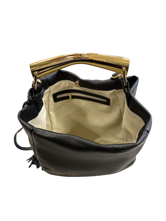 Women's Black Shopper Bag