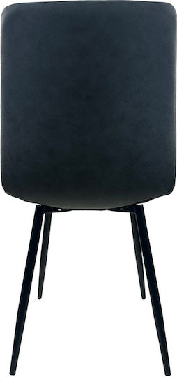 Yucatan Dining Room Artificial Leather Chair Anthracite 44x55x86cm