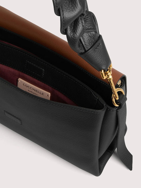 Boheme De piele Geantă de damă Crossbody Neagră