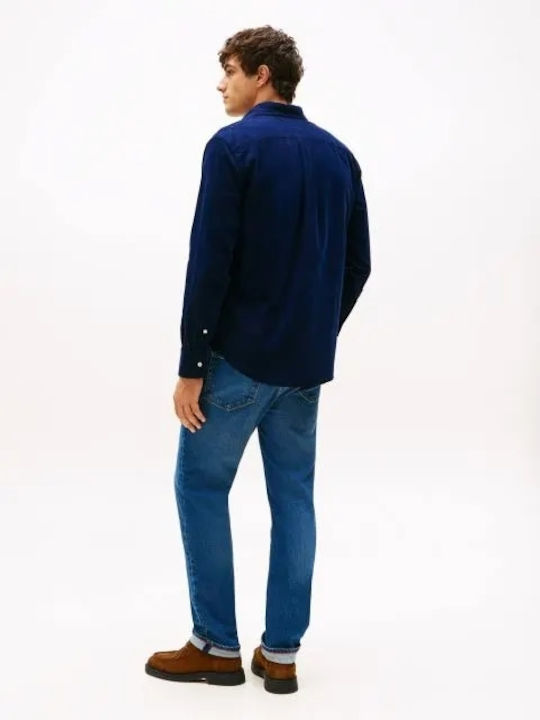 Long-sleeved Corduroy Shirt Blue