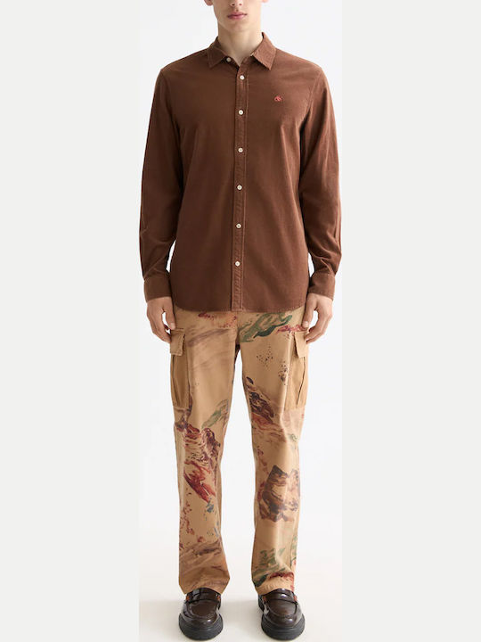 Corduroy Long-sleeved Corduroy Shirt Soft Silt