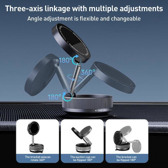 Car Mobile Mount with Magnet Gray
