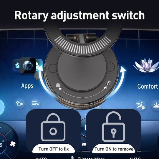 Car Mobile Mount with Magnet White