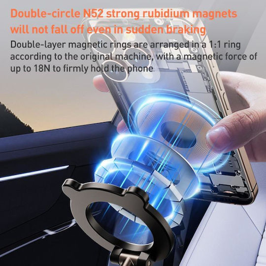 Car Mobile Mount with Magnet White