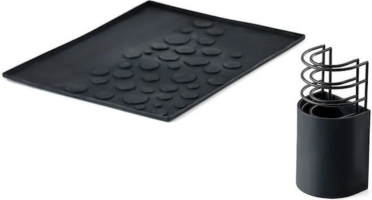 Zone Denmark Dish Sink Strainer Silicone Black 45x36x22cm